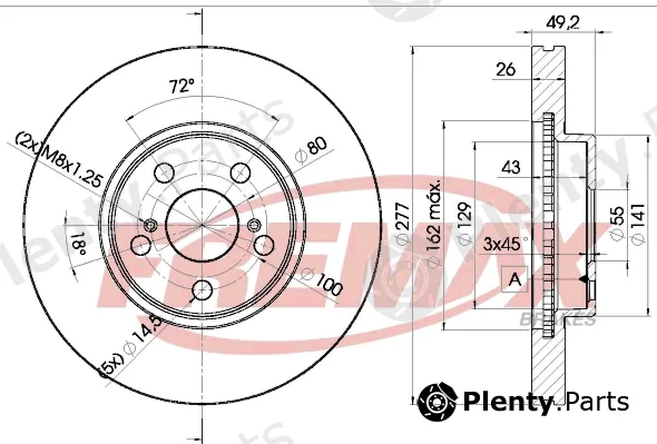 Fremax BD-0504 — Brake Disc