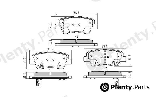 Fremax FBP-1846 — Brake Pad Set, disc brake