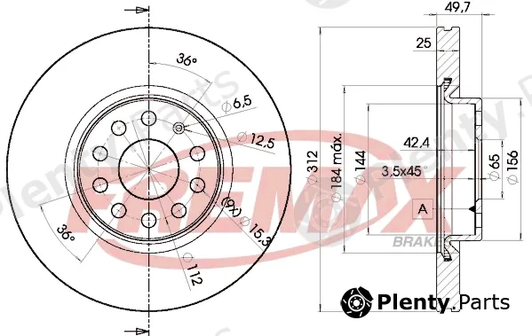 Fremax BD-5618 — Brake Disc