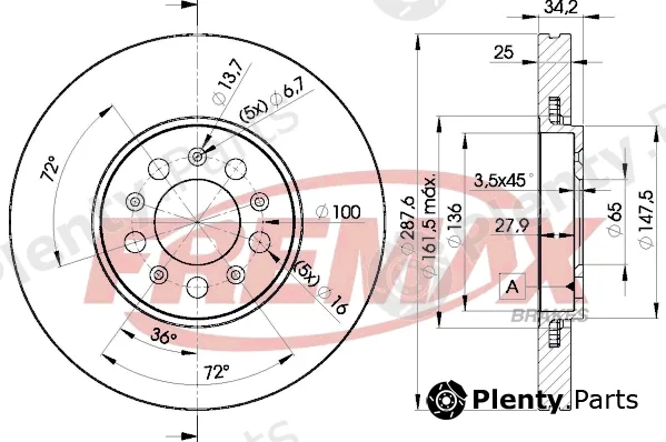 Fremax BD-5604 — Brake Disc
