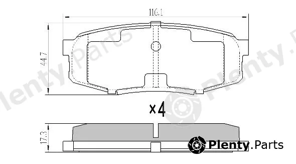 Fremax FBP-1818 — Brake Pad Set, disc brake