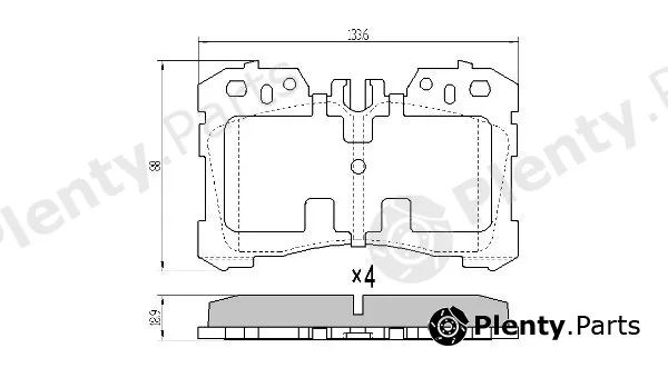 Fremax FBP-1556 — Brake Pad Set, disc brake