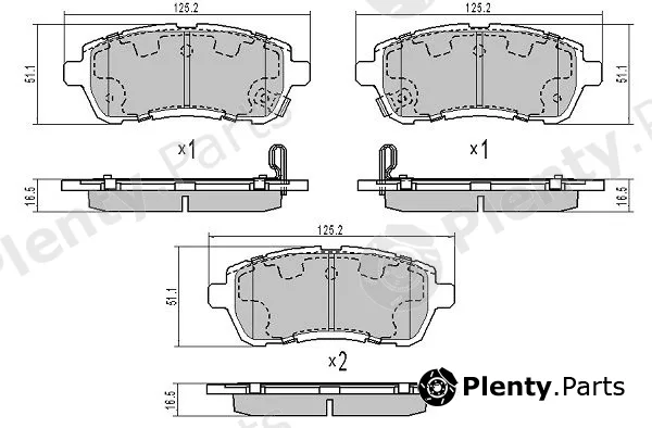 Fremax FBP-1651 — Brake Pad Set, disc brake