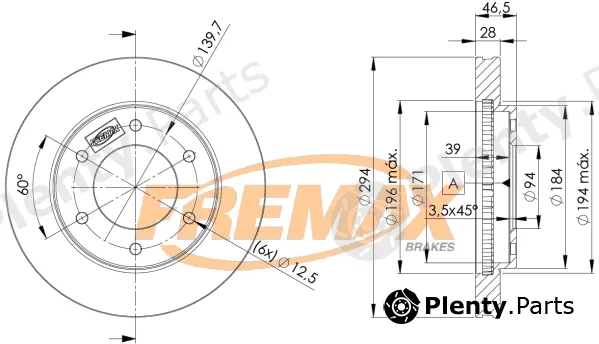 Fremax BD-7019 — Brake Disc