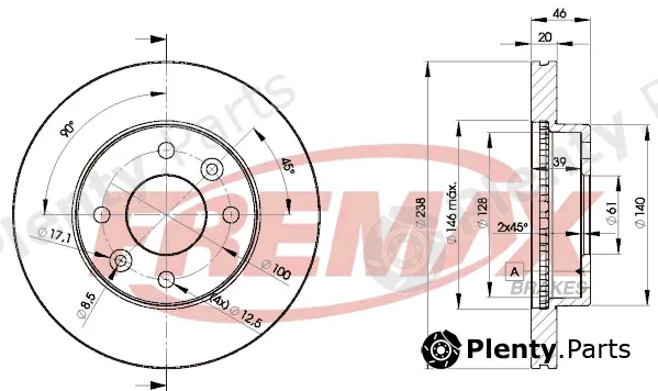 Fremax BD-4287 — Brake Disc