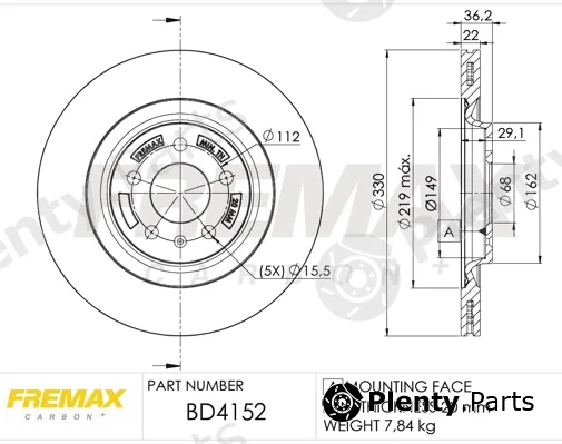 Fremax BD-4152 — Brake Disc