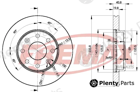 Fremax BD-4633 — Brake Disc