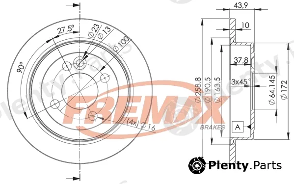 Fremax BD-8571 — Brake Disc
