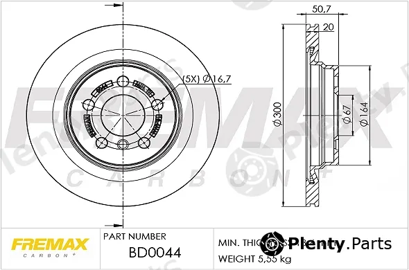 Fremax BD-0044 — Brake Disc