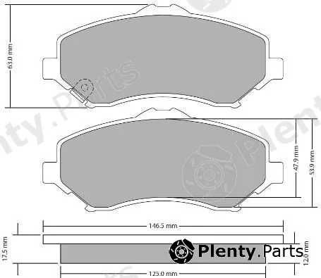 Fremax FBP-1727 — Brake Pad Set, disc brake