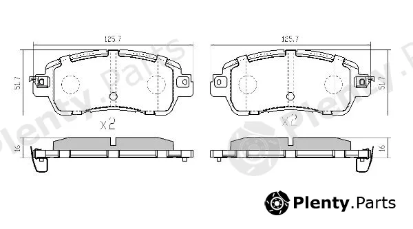 Fremax FBP-0031 — Brake Pad Set, disc brake