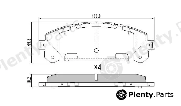 Fremax FBP-1657 — Brake Pad Set, disc brake
