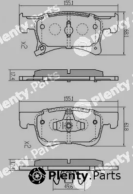 Fremax FBP-1979 — Brake Pad Set, disc brake