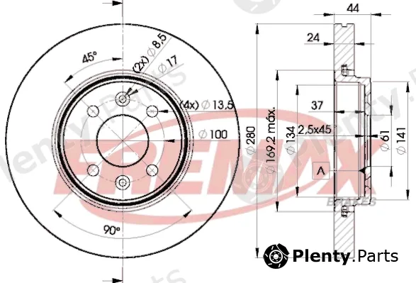 Fremax BD-7829 — Brake Disc