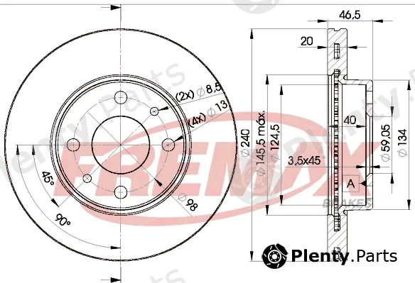 Fremax BD-0178 — Brake Disc