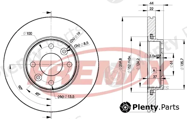 Fremax BD-7795 — Brake Disc