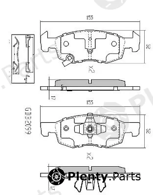 Fremax FBP-0018 — Brake Pad Set, disc brake