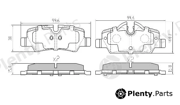 Fremax FBP-0003 — Brake Pad Set, disc brake