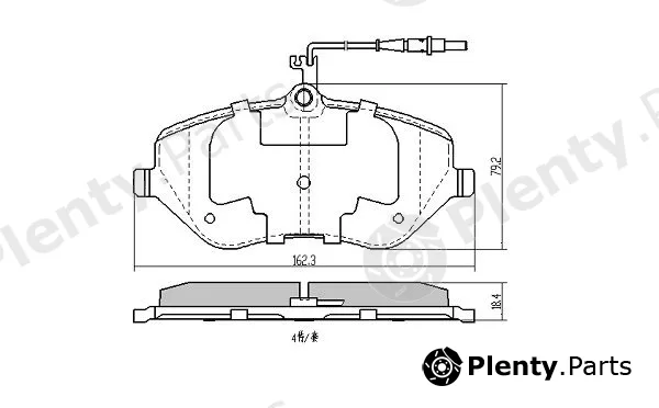 Fremax FBP-1406 — Brake Pad Set, disc brake