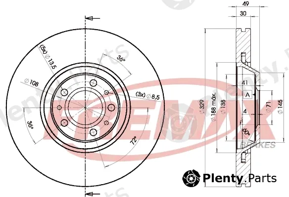 Fremax BD-4608 — Brake Disc