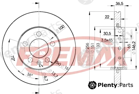 Fremax BD-5602 — Brake Disc