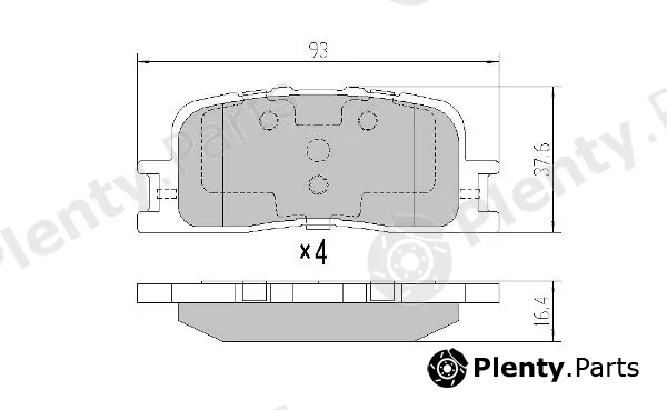 Fremax FBP-0073 — Brake Pad Set, disc brake