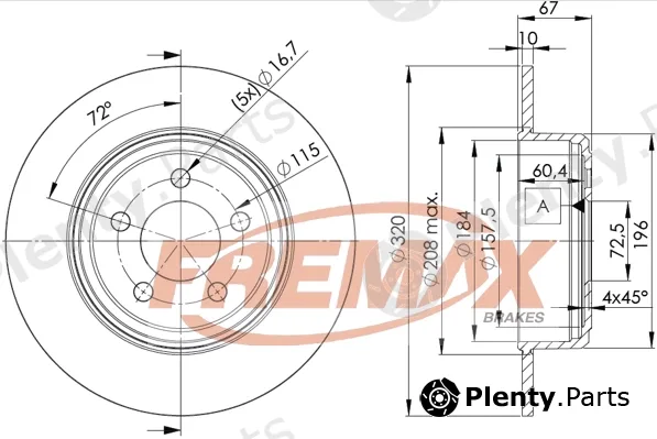 Fremax BD-9198 — Brake Disc