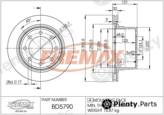 Fremax BD-5790 — Brake Disc