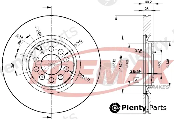Fremax BD-5620 — Brake Disc