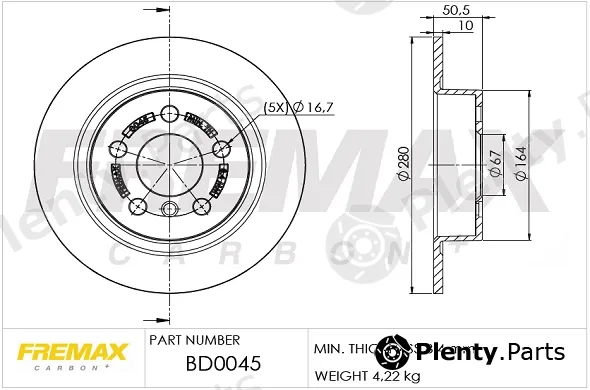 Fremax BD-0045 — Brake Disc