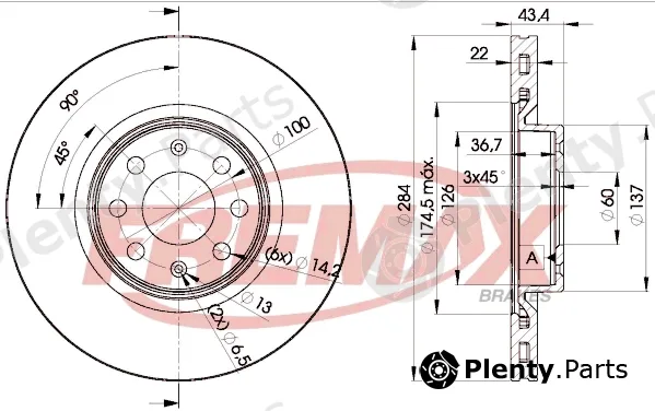 Fremax BD-0922 — Brake Disc