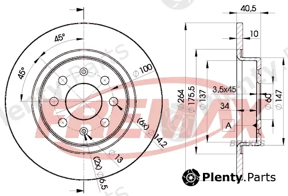 Fremax BD-0592 — Brake Disc
