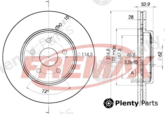 Fremax BD-2649 — Brake Disc