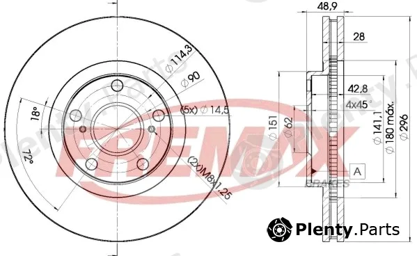 Fremax BD-2820 — Brake Disc