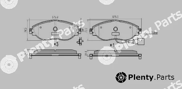 Fremax FBP-1742 — Brake Pad Set, disc brake