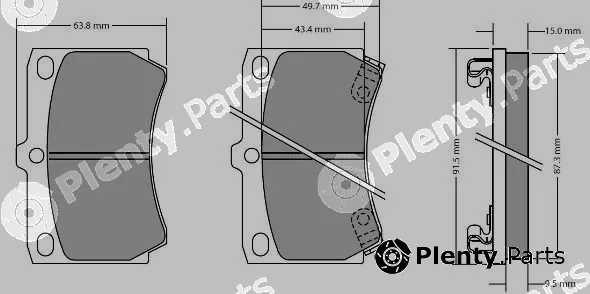 Fremax FBP-0300 — Brake Pad Set, disc brake