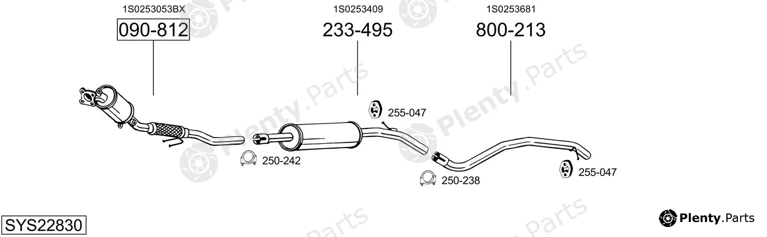 Bosal SYS22830 — Exhaust System