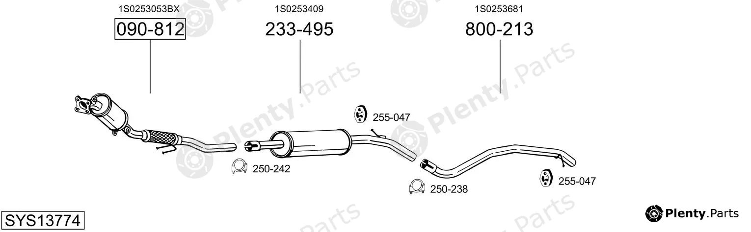 Bosal SYS13774 — Exhaust System