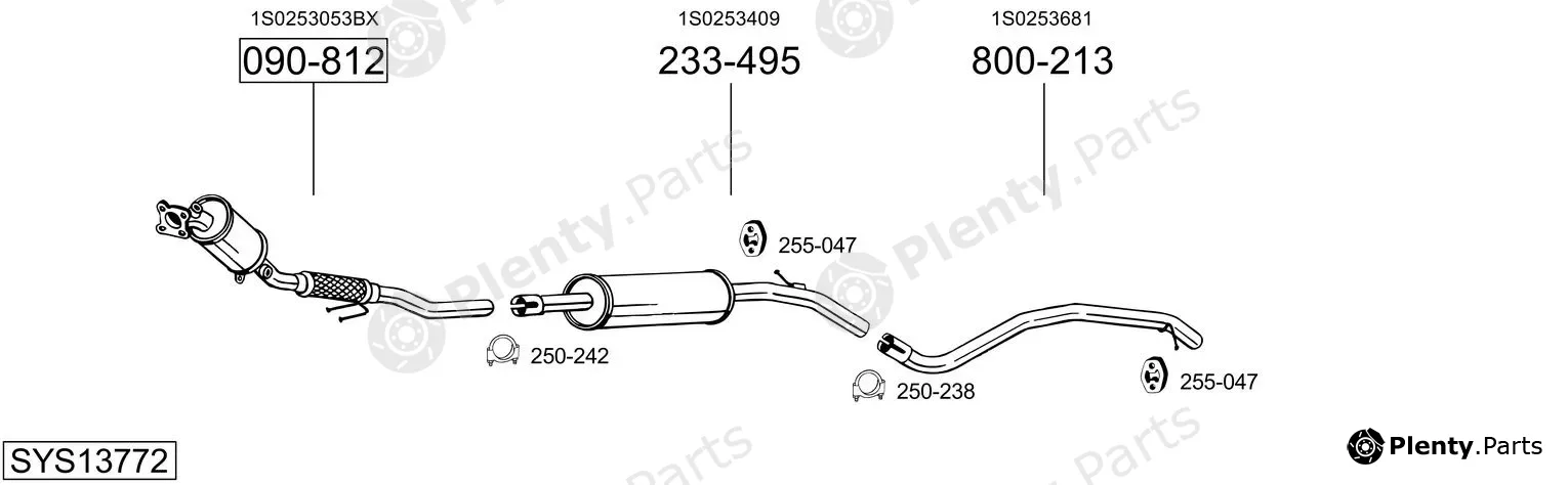 Bosal SYS13772 — Exhaust System