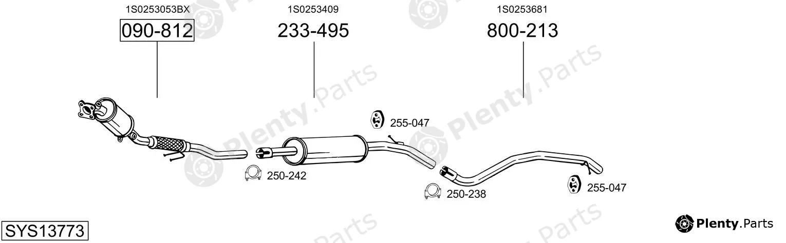 Bosal SYS13773 — Exhaust System