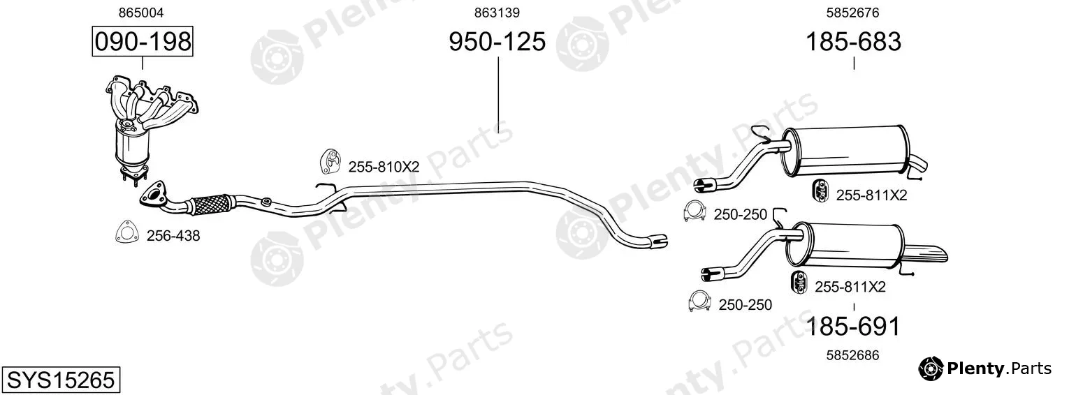Bosal SYS15265 — Exhaust System