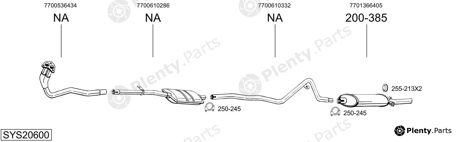 Bosal SYS20600 — Exhaust System