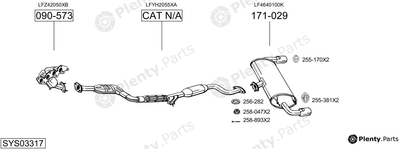 Bosal SYS03317 — Exhaust System