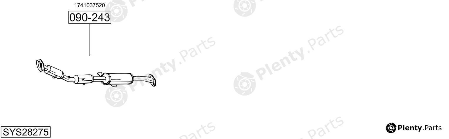 Bosal SYS28275 — Exhaust System