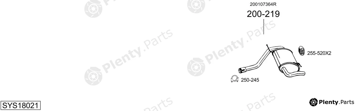 Bosal SYS18021 — Exhaust System
