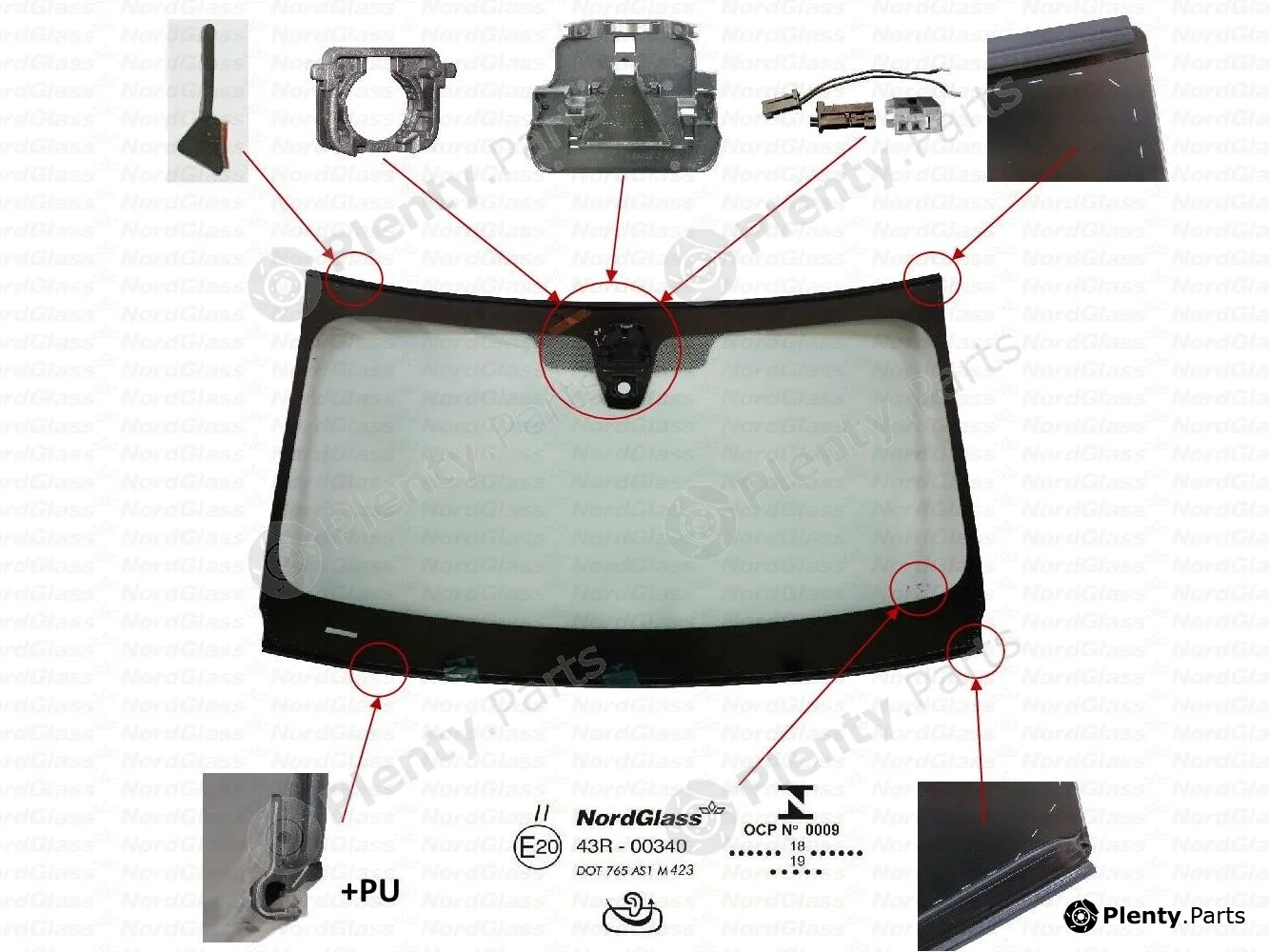 Nordglass 4146466 — Windscreen