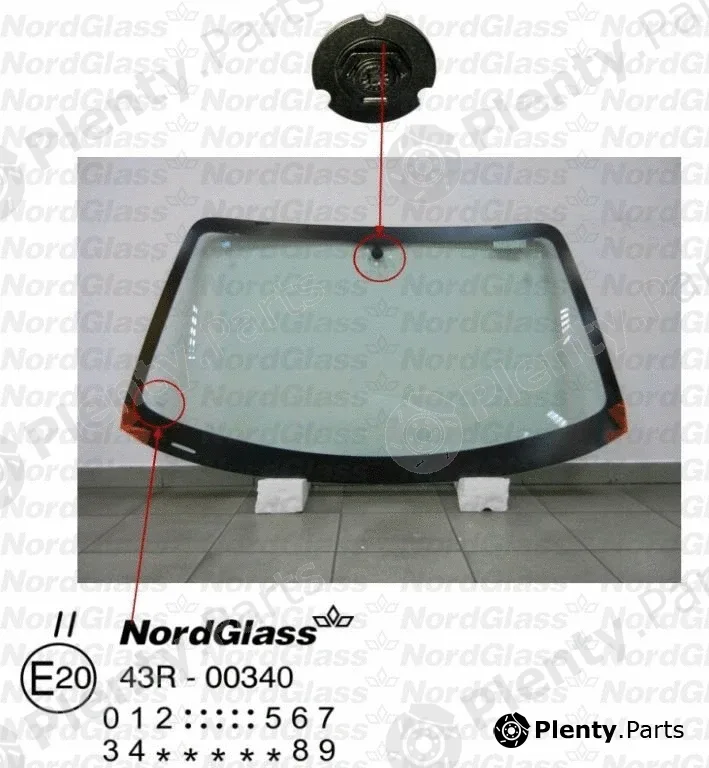 Nordglass 4043630 — Windscreen