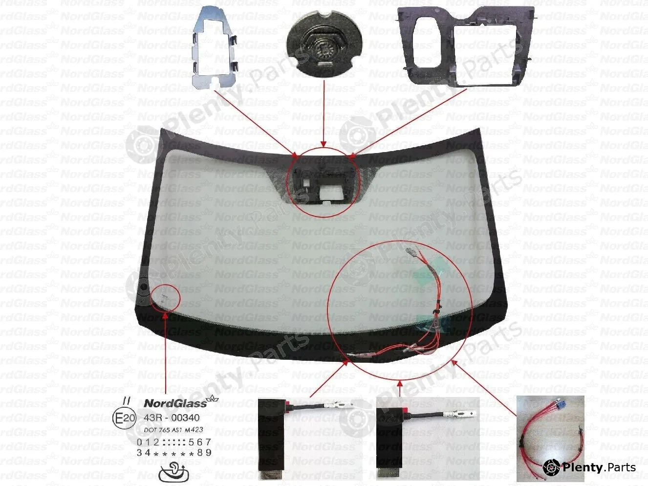 Nordglass 4143099 — Windscreen