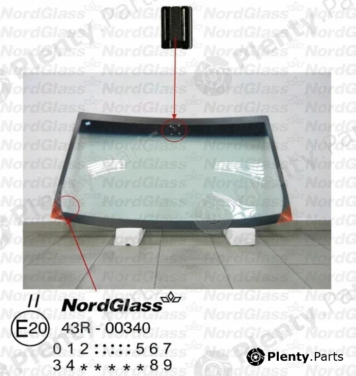 Nordglass 4045245 — Windscreen