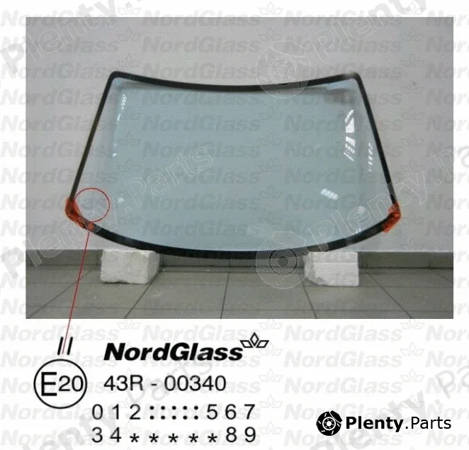 Nordglass 4044350 — Windscreen
